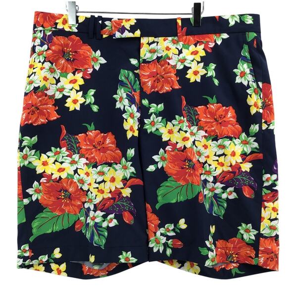 RLX Ralph Lauren Shorts Mens Sz 38 Floral Print AOP Performance Golf Vacation - Picture 1 of 8